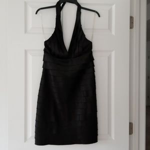Black halter dress